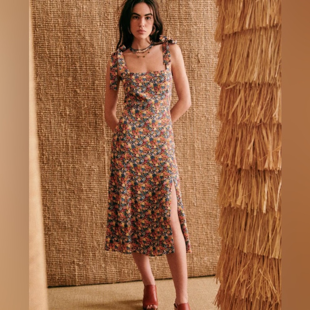 Sezane DOROTHA Dress in Sunflowers
